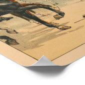 Grote parade met Mannen in uniformen te paard Poster (Hoek)