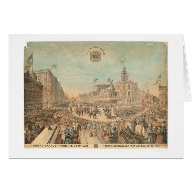 Grote parade van de Templar van de Knachten (1294A (Voorkant Horizontaal)