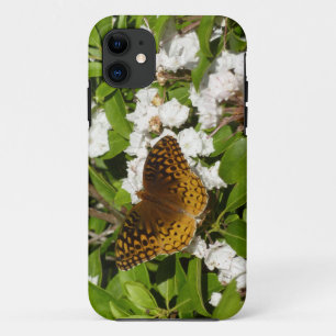 Grote parelmoervlinder op berglaurier Case-Mate iPhone case