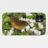 Grote parelmoervlinder op berglaurier Case-Mate iPhone case (Achterkant (horizontaal))
