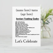 **GROTE PARTIJ** INVITE SENIOR KAART (Staand voorkant)