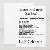 **GROTE PARTIJ** INVITE SENIOR KAART (Voorkant / Achterkant)