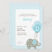 GROTE PARTIJ VERZOEKT : olifant + ballonnen 4P Kaart (Voorkant / Achterkant)