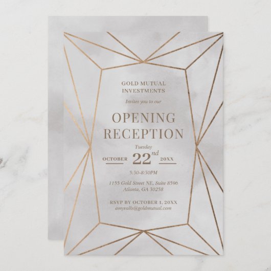 Grote partij voor het openen van de opening kaart (Voorkant / Achterkant)