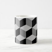 Grote patroonplaat snijden in grijs koffiemok (Center)