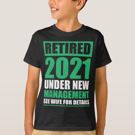 Grote pensionering 2021 Gift Pensioners Husband Re T-shirt (Voorkant)
