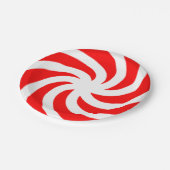 Grote Peppermint Snoep Papieren Borden Papieren Bordje (Gekanteld)