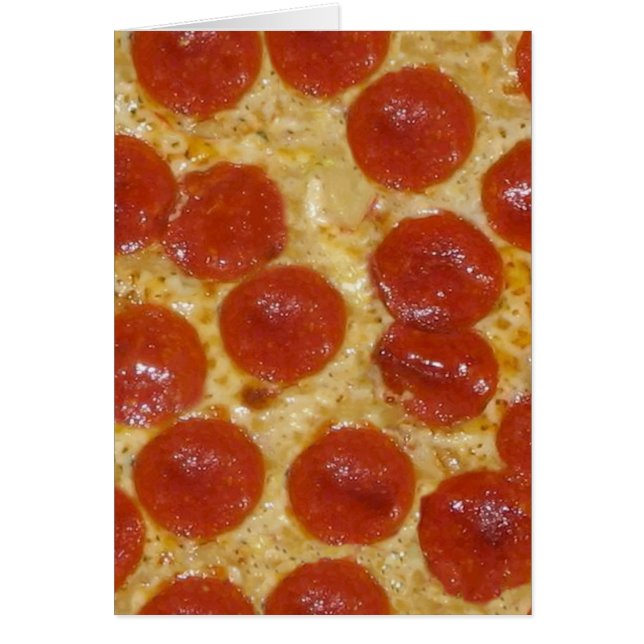 grote pepperoni pizza (Voorkant)
