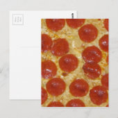 grote pepperoni pizza briefkaart (Voorkant / Achterkant)