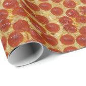 grote pepperoni pizza cadeaupapier (Rol Hoek)