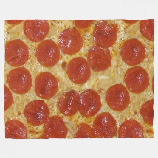 Grote Pepperoni pizza deken (Voorkant (Horizontaal))