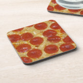 grote pepperoni pizza drankjes onderzetter (Linkerzijde)