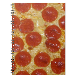 grote pepperoni pizza notitieboek