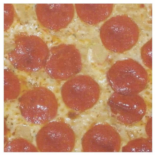 Grote Pepperoni pizza stof (Close Up)