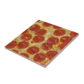 grote pepperoni pizza tegeltje (Zijkant)