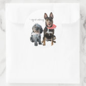 GROTE PERSONALISEERDE FOTO-Sticker Ronde Sticker (Tas)