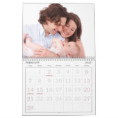 Grote persoonlijk aangepaste agenda's afdrukken kalender (Feb 2027)