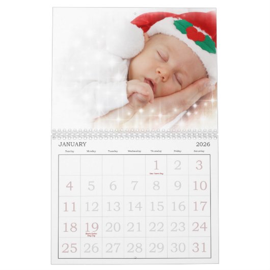 Grote persoonlijk aangepaste agenda's afdrukken kalender (Jan 2026)