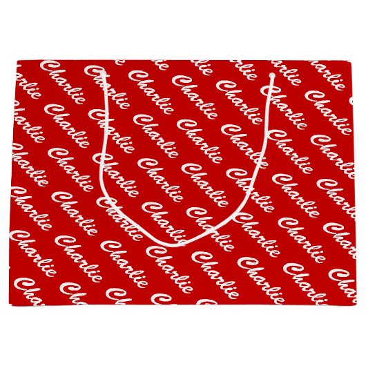 Grote persoonlijke cadeautas met aangepaste naam a (Voorkant)