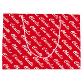 Grote persoonlijke cadeautas met aangepaste naam a (Achterkant)