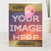 Grote persoonlijke foto op zaterdag kaart (Voorkant)