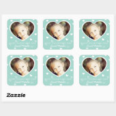 Grote persoonlijke foto-Stickers van Valentijn / M Vierkante Sticker (Vel)