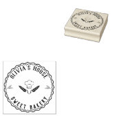 Grote persoonlijke gepersonaliseerde huishoudelijk rubberstempel (Gestempeld)