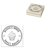 Grote persoonlijke gepersonaliseerde huishoudelijk rubberstempel (Gestempeld)