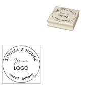 Grote persoonlijke gepersonaliseerde huishoudelijk rubberstempel (Gestempeld)