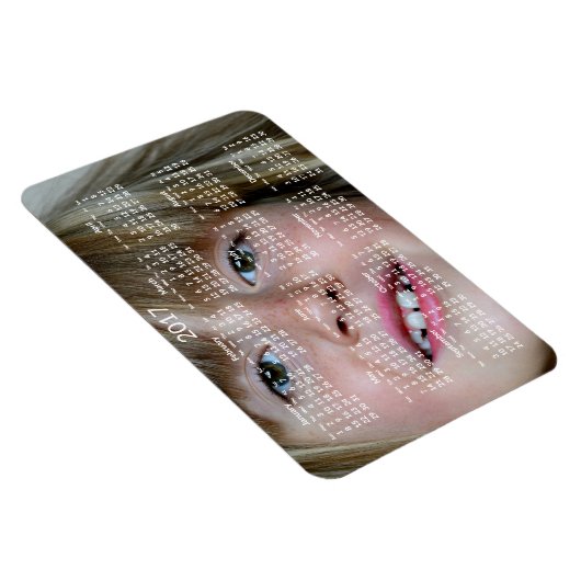 Grote persoonlijke kalenders 2017 Flexible Magnet Magneet (Rechterzijde)