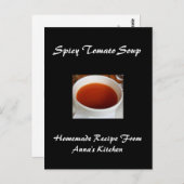 Grote persoonlijke ontvangstkaarten briefkaart (Voorkant / Achterkant)