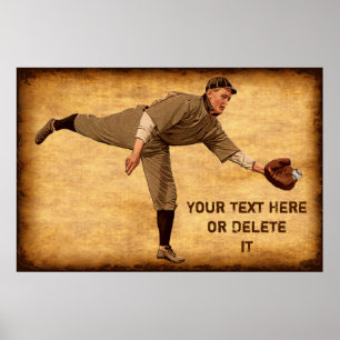 Grote PERSOONLIJKE Vintage Honkbal Posters