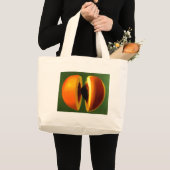 grote perzikzak tote bag (Voorkant (product))