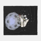 Grote Pianist Gift Kinder Muziek Maan Piano Fleece Deken (Voorkant (Horizontaal))