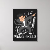 Grote Pianist Kinder Pianist Gift Music Piano Canvas Afdruk