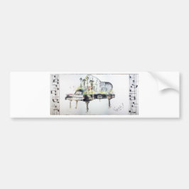 Grote piano bumpersticker