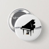 Grote piano en toetsenbord ronde button 5,7 cm (Voorkant /achterkant)