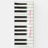 Grote Piano Keys Custom (4 kleuren) Kamer of Feest Spandoek (Verticaal)
