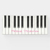 Grote Piano Keys Custom (4 kleuren) Kamer of Feest Spandoek (Horizontaal)