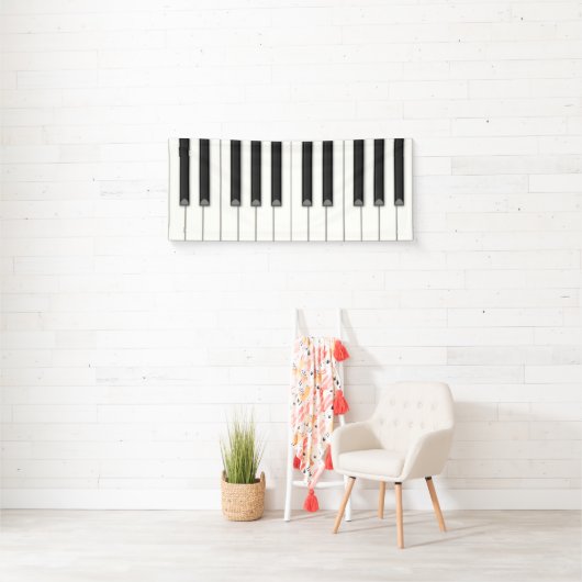 Grote Piano Keys  Muziek Spandoek (Insitu)