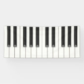 Grote Piano Keys  Muziek Spandoek (Horizontaal)