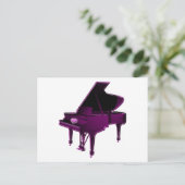 Grote piano met hart briefkaart (Staand voorkant)