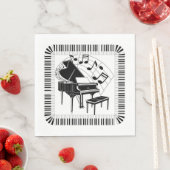 Grote Piano Muziek Viering Servet (Insitu)
