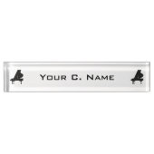 Grote Piano Naambordje (Voorkant)