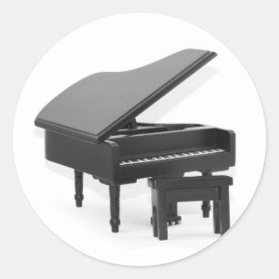 Grote piano sticker