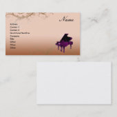 Grote piano-Visitekaartje Visitekaartje (Voorkant / Achterkant)