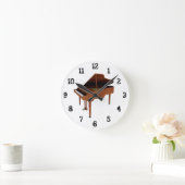 Grote piano: Wall Clock Ronde Klok (Huis)