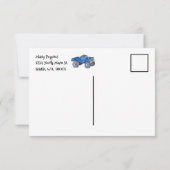 Grote pick-up truck bedankkaart (Achterkant)