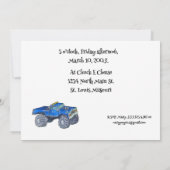 Grote pick-up truck save the date (Achterkant)