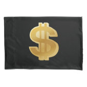 Grote pijlstaaf voor gouden dollars kussensloop (Voorkant-Links)
